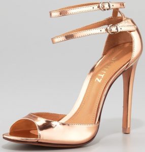 Ankle Strap Gold Sandals