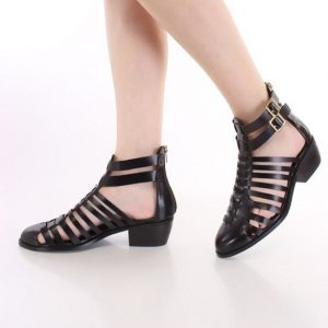 Black Closed Toe Sandals Pictures