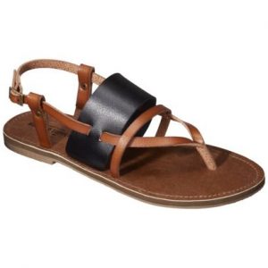 Black and Brown Sandals