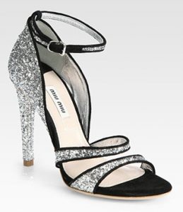 Black and Silver Sandals Images