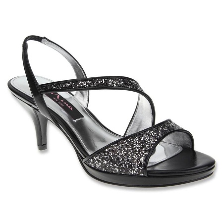 Black and Silver Sandals - CraftySandals.com