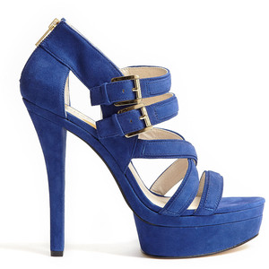 Blue Platform Sandals - CraftySandals.com