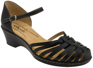 Closed Toe Black Sandals