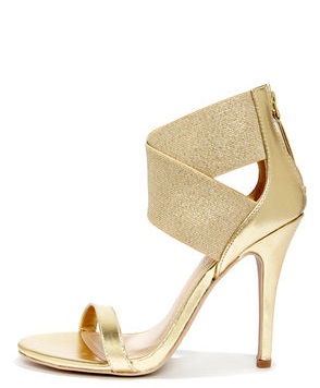 Gold Ankle-Strap Sandals - CraftySandals.com