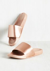 Gold Slide Sandal