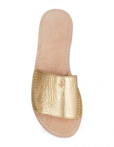 Gold Slide Sandals