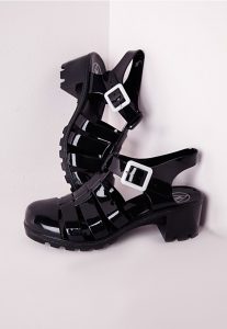 Heeled Jelly Sandals Images