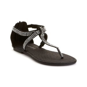 Images of Black and Silver Sandals