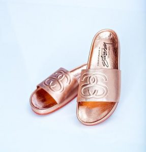 Images of Gold Slide Sandals