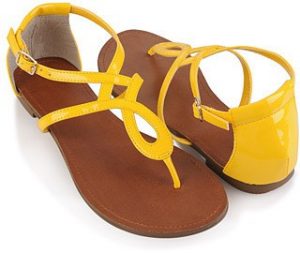 Images of Yellow Strappy Sandals