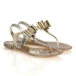 Jelly Gold Sandals