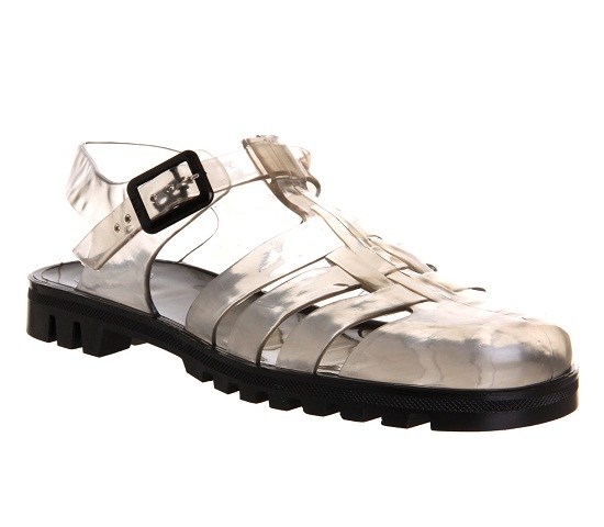 mens clear sandals