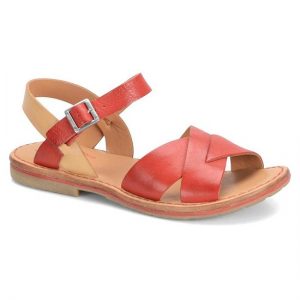 Leather Red Sandals
