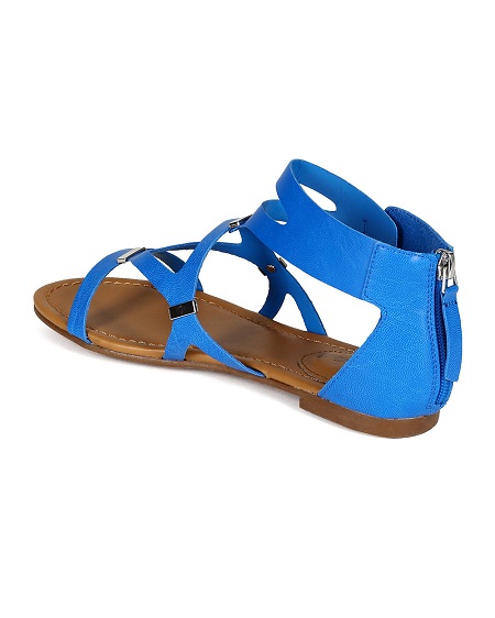 Blue Gladiator Sandals - CraftySandals.com