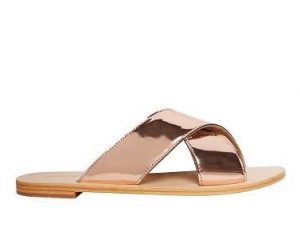 Pictures of Gold Slide Sandals