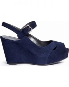 Platform Blue Sandals