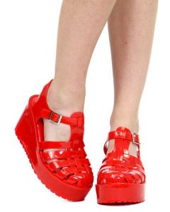 Red Jelly Sandals Images
