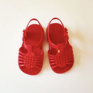 Red Jelly Sandals Photos