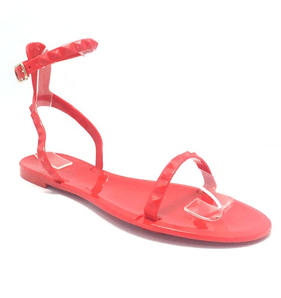 Red Jelly Sandals - CraftySandals.com