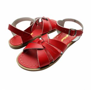 Red Leather Sandals