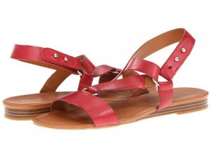 Red Leather Sandals Images