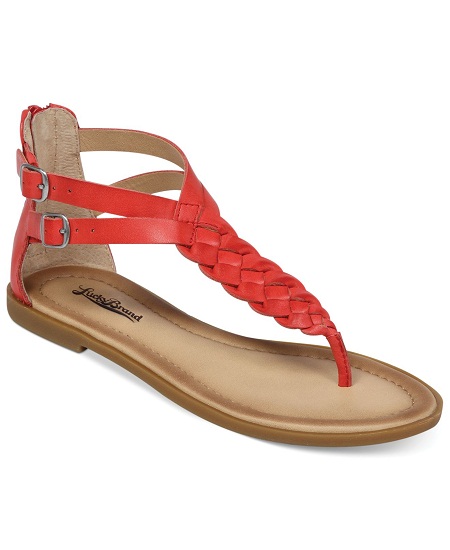 Red Thong Sandals - CraftySandals.com