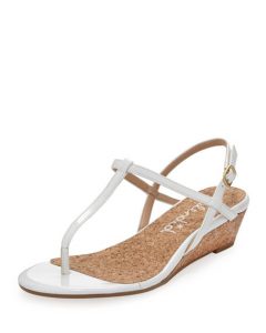 T Strap Wedge Sandal