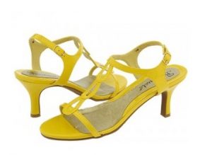 Yellow Strappy Sandals Photos