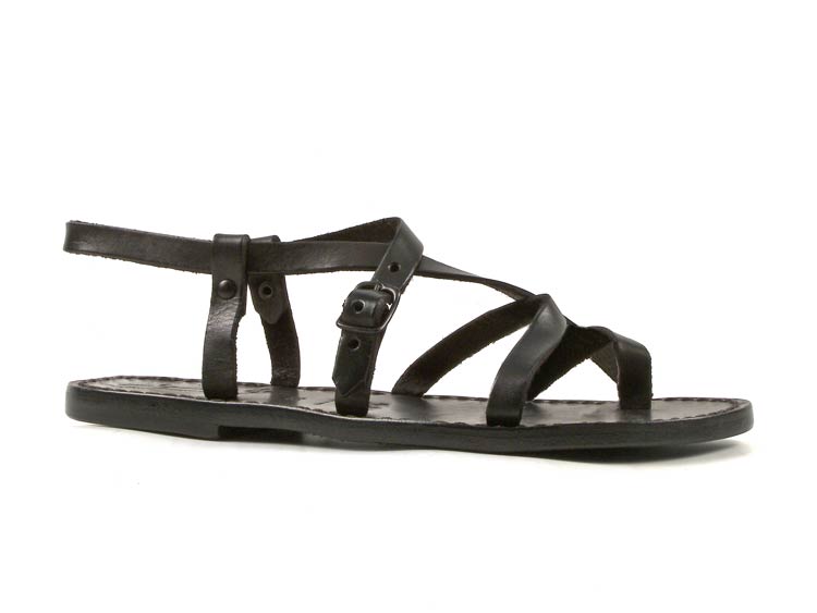Strappy Leather Sandals - CraftySandals.com