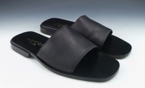 Black Slide Sandals - CraftySandals.com