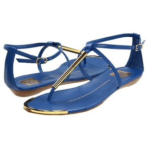 Blue Flat Sandals - CraftySandals.com