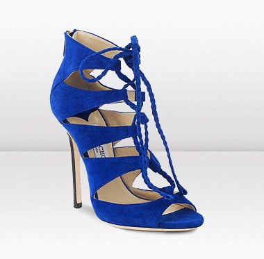 Blue Sandal Heels - CraftySandals.com