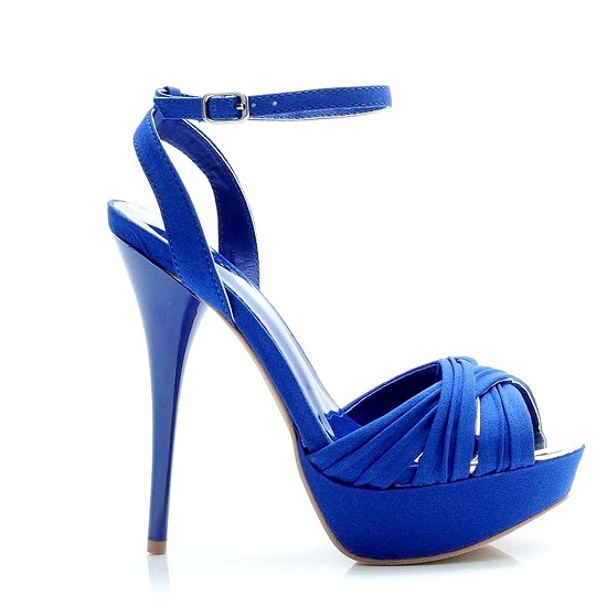 Blue Sandal Heels | CraftySandals.com