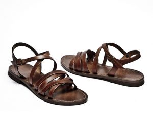 Strappy Leather Sandals - CraftySandals.com