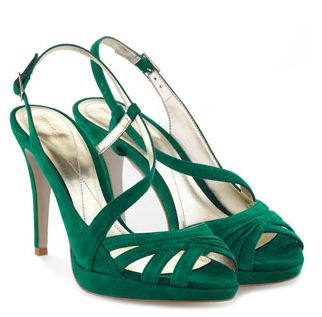 emerald green flip flops