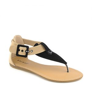 Flat T Strap Thong Sandals