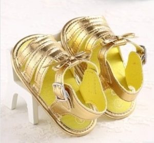 Gold Baby Sandals Photos