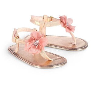 gold baby sandals