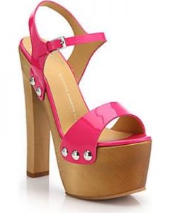 Images of Pink Platform Sandals