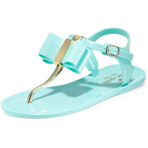 women's jelly sandals with bow