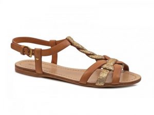 Leather Flat Sandals Womens