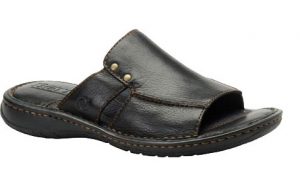 Leather Slide Sandals for Men