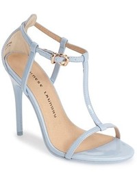 light blue strappy heels