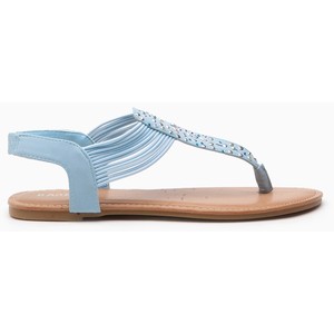 baby blue flat sandals