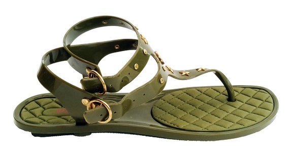 olive green womens sandals