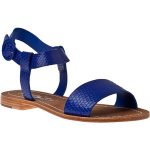 Blue Flat Sandals - CraftySandals.com