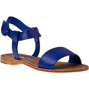 Blue Flat Sandals | CraftySandals.com