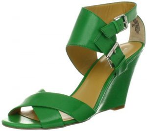Pictures of Green Wedge Sandals