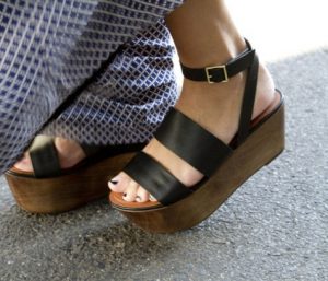 Pictures of Leather Platform Sandals