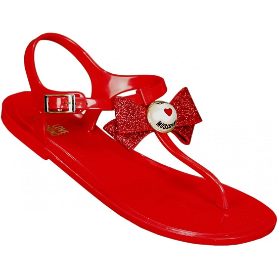 Red Flat Sandals - CraftySandals.com